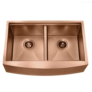 Rose Gold Farmhouse Workstation Sink